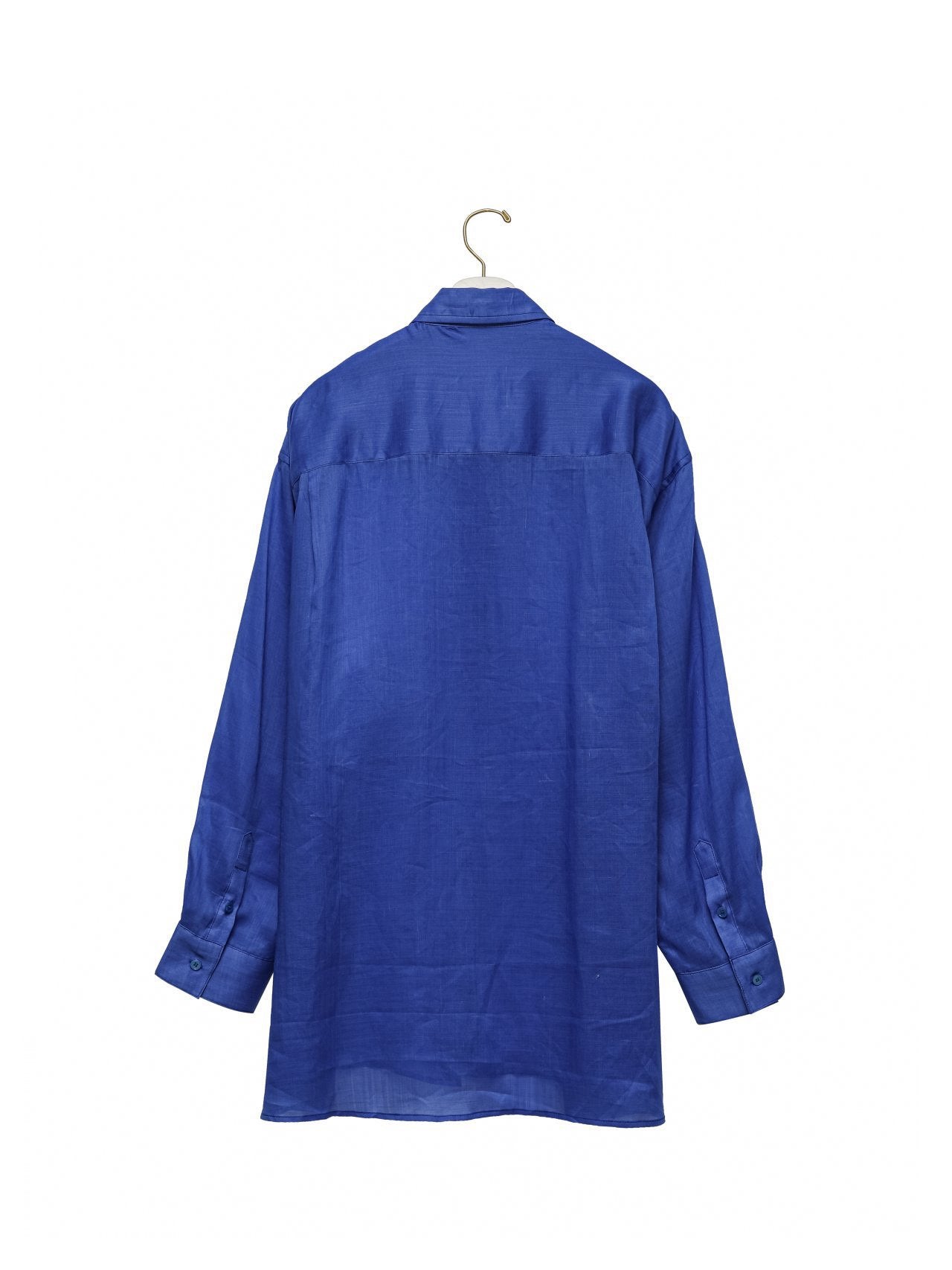 ALESSIA Linen Blue Shirt - SUENE