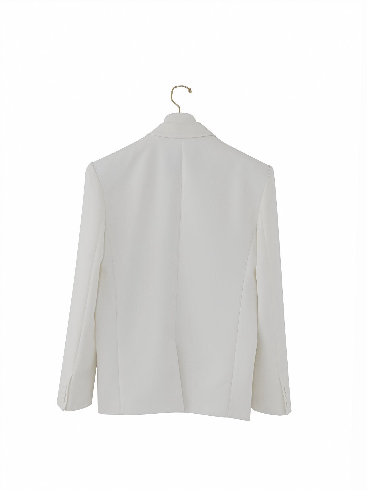 KARINA Oversized Twill Blazer - White - SUENE