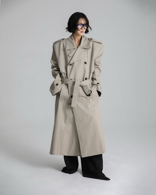 ANNE Trench Coat - Light Khaki - SUENE