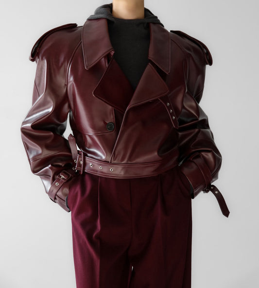 LUNA Cropped Biker Jacket - SUENE