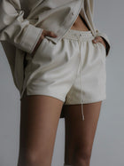 PAGE Vegan Leather Shorts
